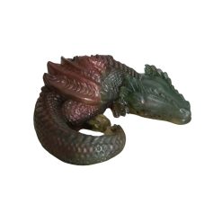 dragon des flammes avec pierres fines n°50